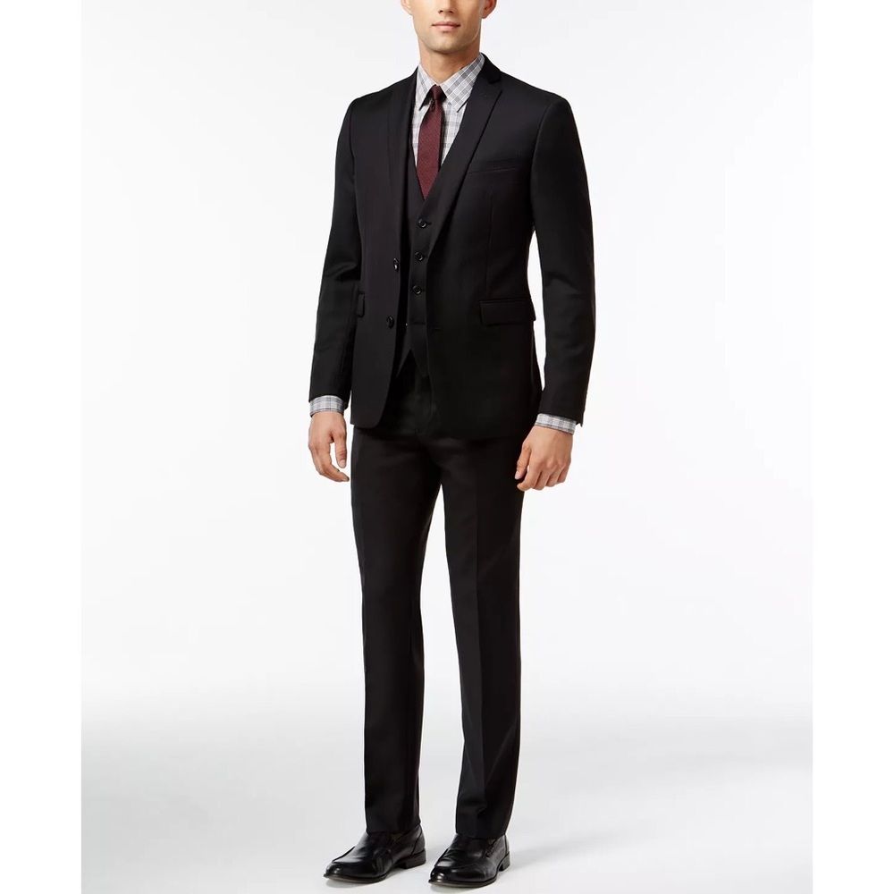 Macy’s Bar III Extra Slim-Fit Suit - Black Striped - Jacket & Pants